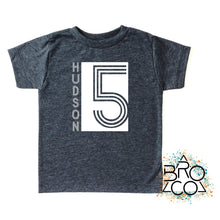 Load image into Gallery viewer, 5 Block Birthday Tee