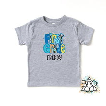 Load image into Gallery viewer, First Grade Shirt - First Day Of School - Back To School - School Shirt Boy - Personalized Shirt