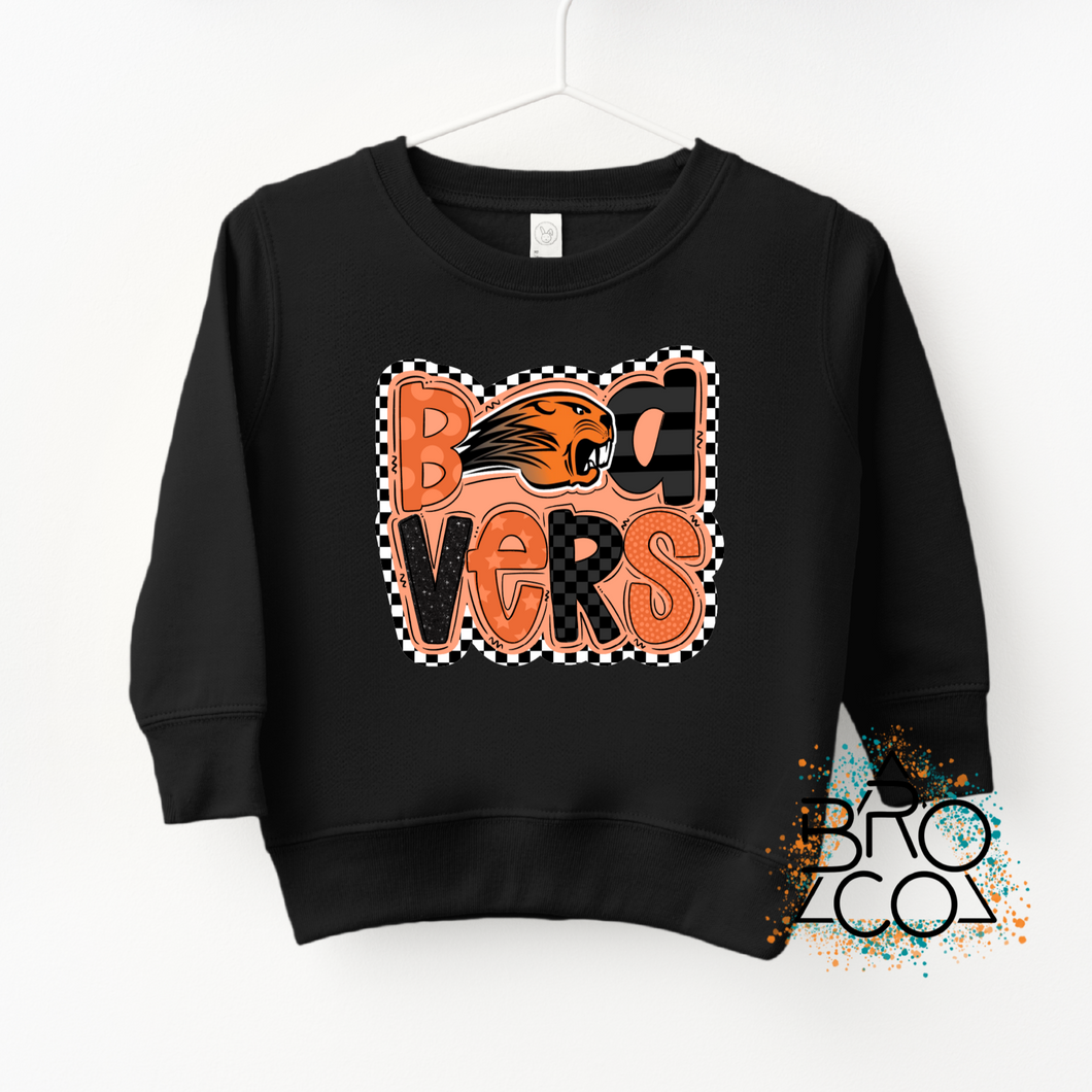 BEAVERS - Black Crewneck Sweatshirt