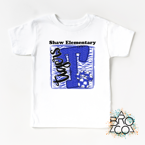 Shaw Elementary Tigers - White Tee