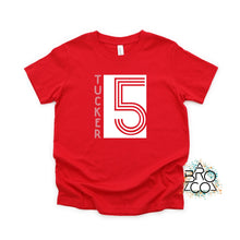 Load image into Gallery viewer, 5 Block Birthday Tee