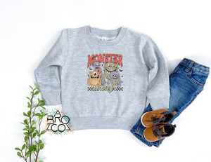 Halloween Sweatshirt | Halloween Crewneck | Boys Halloween Shirt | Toddler Halloween | Monster Mash Shirt | Spooky Vibes Shirt