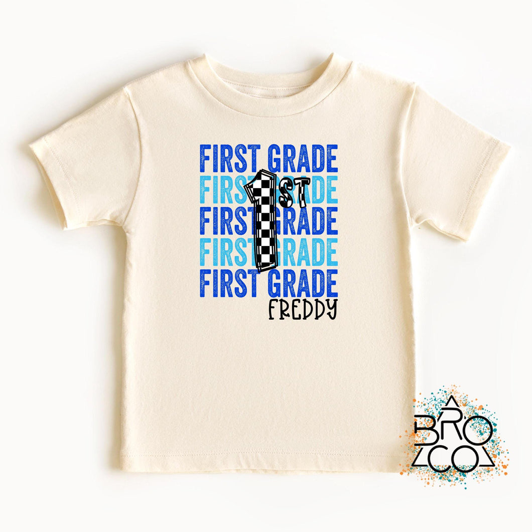 1st Grade Shirt - Back To School Tee - Boys School Tee - Personalized Shirt - First Day Of School - First Grade Shirt