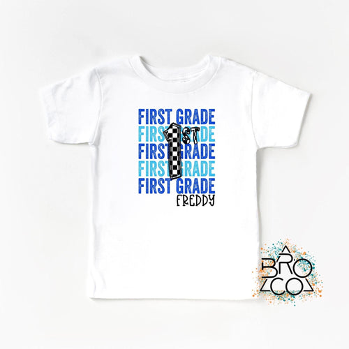 1st Grade Shirt - Back To School Tee - Boys School Tee - Personalized Shirt - First Day Of School - First Grade Shirt